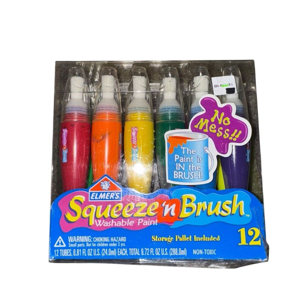 Elmers Teachers Finest Squeeze’n Brush Washable Paint Paint‎ With No Mess